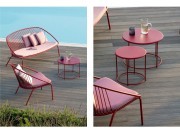 Sofa et fauteuil Aria, avec table basse Désirée