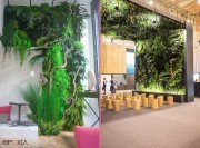 Mur et plafond habillés de panneaux Floresta