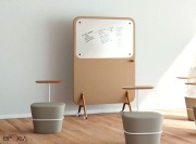Cloison mobile Muro A avec option tableau blanc