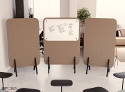 Cloisons Muro A et C, avec l'option tableau blanc en PVC