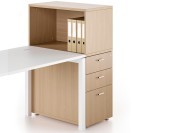 Niche sur caisson hauteur bureau