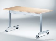 Table rabattable N-Table avec piètement en C