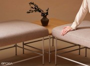 Détail de l'assise Nuc tapissé