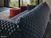 Détail de la housse matelassée