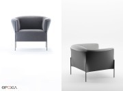 Fauteuil Omnia élégant et confortable