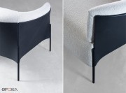 Détail des finitions extérieur et piètement acier epoxy