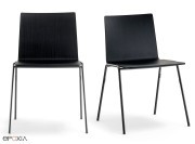 Chaise de collectivité Osaka, 4 pieds métal