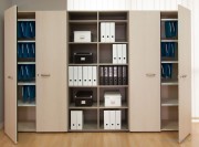 Armoires portes battantes Oxwood avec bibliothèque