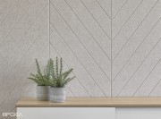 Panneau mural acoustique, Ecowall découpe en V