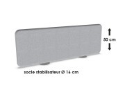 Ecran de séparation acoustique Pillow sur socle, hauteur 50 cm