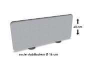 Ecran de séparation acoustique Pillow sur socle, hauteur 60 cm