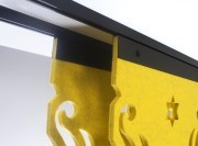 Cloison acoustique suspendu BuzziFalls, détail rail