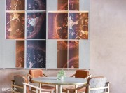 Panneau mural acoustique décoratif ECOprint, décor grenade
