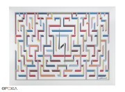 Panneau acoustique déco Labyrinth de l'artiste Gio Ponti