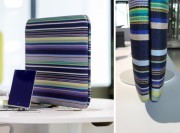 Ecran de séparation acoustique Pillow sur socle, tissu spécial. 