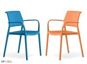 Chaises Ara 315, coloris au choix