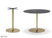 Table de restauration ronde, pied Blume