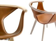 Détail de l'assise finition cuir