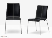 Chaise Kuadra, 4 pieds métal