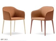 Fauteuil Laja, piètements au choix