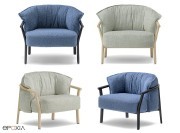 Fauteuil lounge Lamorisse, structure bois