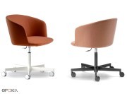 Fauteuils de réunion Nym Soft sur roulettes