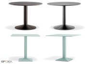 Table Step, piètement en fonte base ronde ou carrée