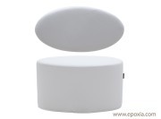 Petit pouf Bon-Bon blanc