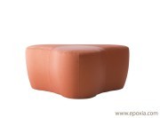 Petit pouf orange Chat