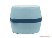 Petit pouf bicolore Lisbon