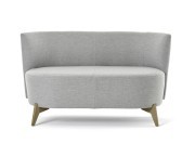 Banquette 2 places Bolero, pieds bois