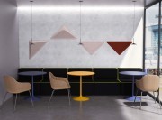 Petites tables rondes design collection Horn, 20 coloris au choix