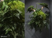 Suspension végétale Avatar, plantes artificielles