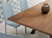 Détail extension plateau bois - Table Zeus