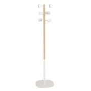 Portemanteaux bi-matière Sherwood hêtre/blanc