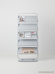 Présentoir en acier Focus pour brochures