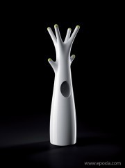 Porte-manteaux Godot finition laqué blanc