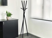 Portemanteaux métal Bamboo, finition noire