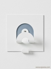 Portemanteau mural blanc Flow