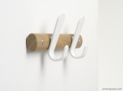 Portemanteau mural en bois Sticks 2 patères