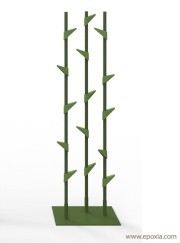Portemanteau sur pied Bamboo vert