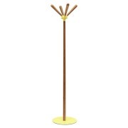 Portemanteaux tendance chêne socle jaune Sioux