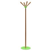 Portemanteaux chêne socle vert Sioux