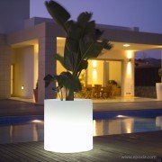Grand pot lumineux Cilindro Llum blanc