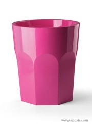 Grand pot design Cubalibre rose laqué