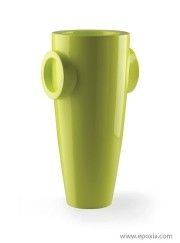 Grand pot Humprey vert acide laqué