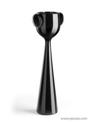 Pot design René noir laqué