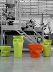 Pots orange et vert acide Saving Plust