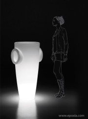 Pot lumineux Humprey Light blanc
