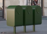 Poubelles de tri 57 L Popsicle pour extérieur